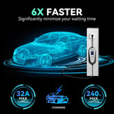 16A EV Charger 1Phase 3.5kW GBT Socket WIFI APP Control Box EVSE LCD Display Current Adjustable Charging Accessories for EV